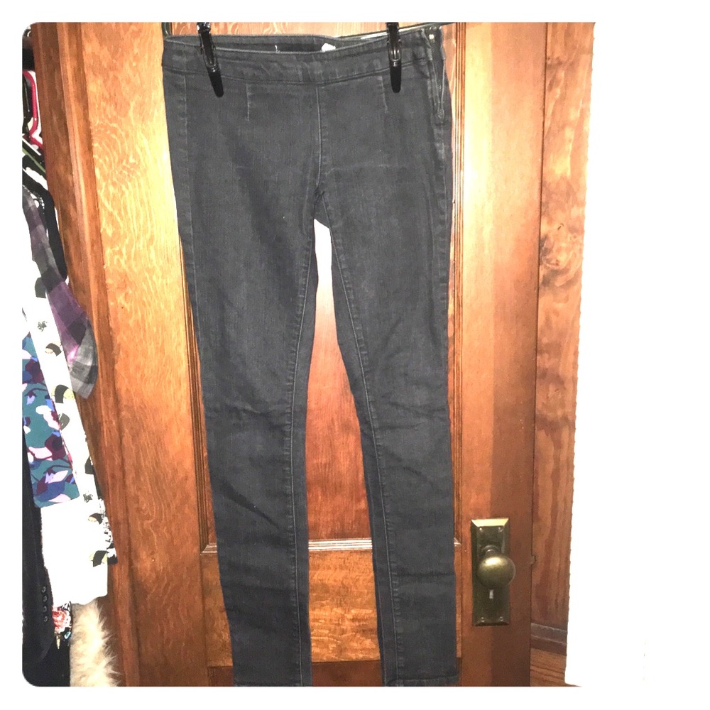 Forever 21 jean leggings with side zipper